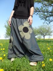 sarouel fleur jeans by elfik créations