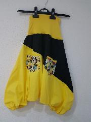 Sarouel enfant noir et jaune poches mickey 3-4 ANS