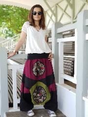 sarouel noir et bordeaux bulle caterinas