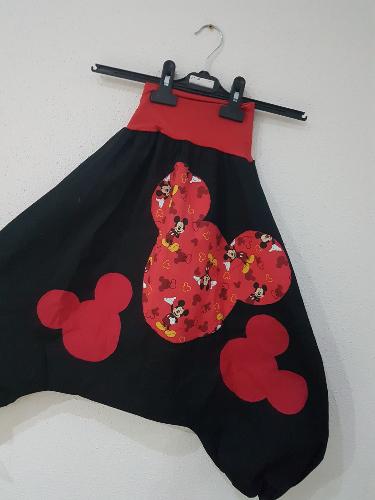 sarouel enfant noir et rouge mickey