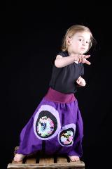 sarouel enfant violet bulle