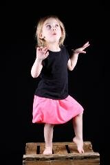 jupe enfant jersey rose