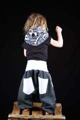 sarouel enfant jeans poches blanches