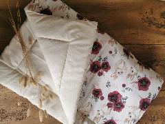couverture bébé/plaid enfant XXL lapin fleurie